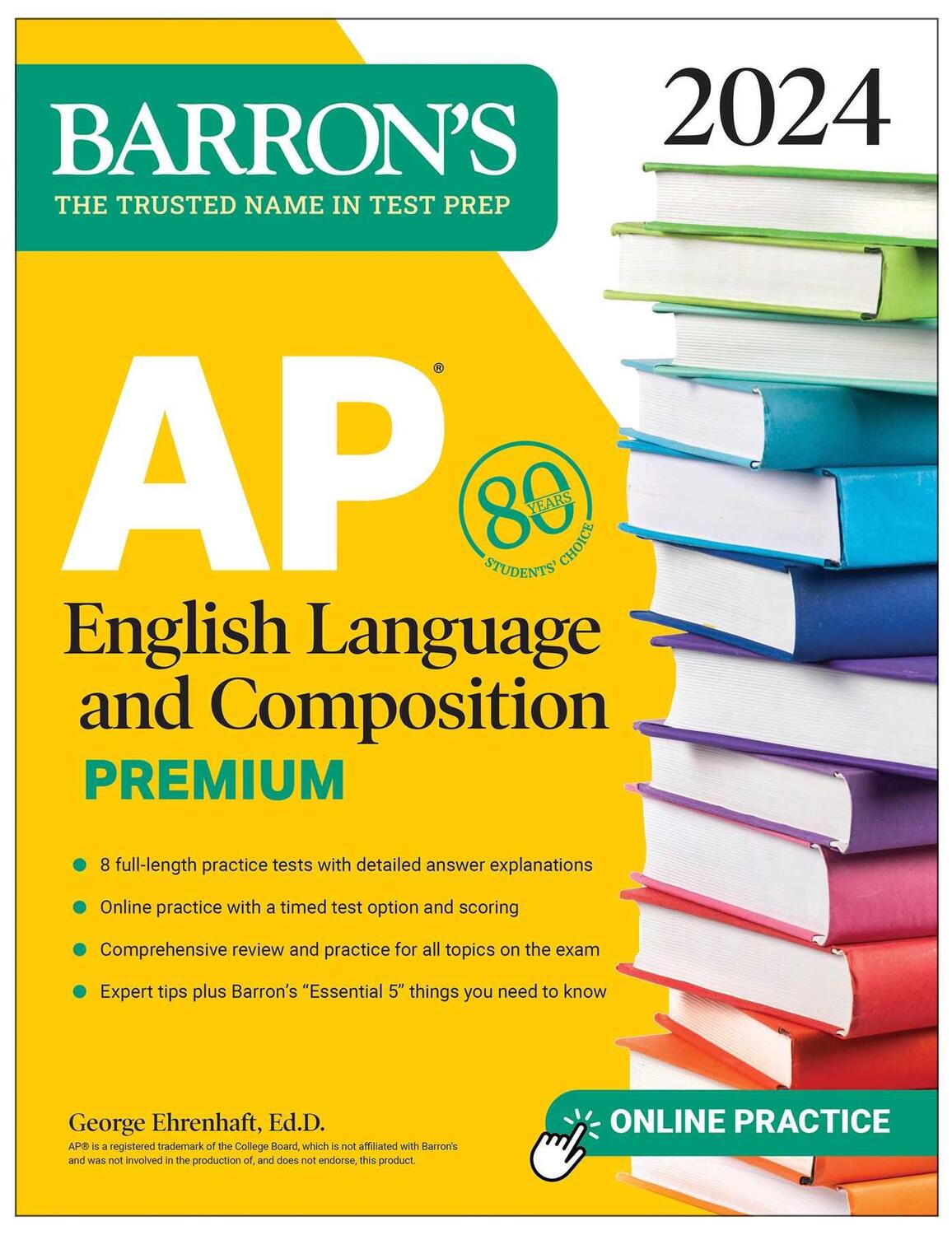 Cover: 9781506287737 | AP English Language and Composition Premium, 2024: 8 Practice Tests...