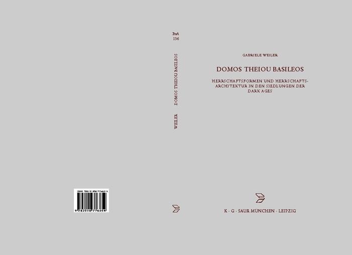 Cover: 9783598776854 | Domos theiou basileos | Gabriele Weiler | Buch | ISSN | X | Deutsch