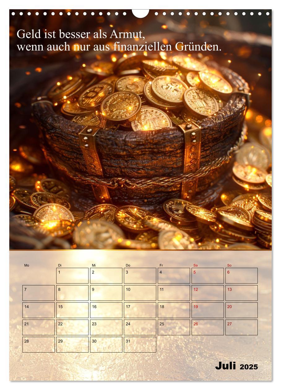 Bild: 9783435832088 | Der Geld-Anlock-Kalender (Wandkalender 2025 DIN A3 hoch), CALVENDO...