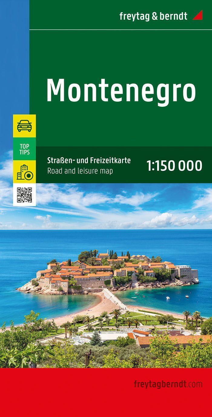 Cover: 9783707922332 | Montenegro, Straßen- und Freizeitkarte 1:150.000, freytag &amp; berndt