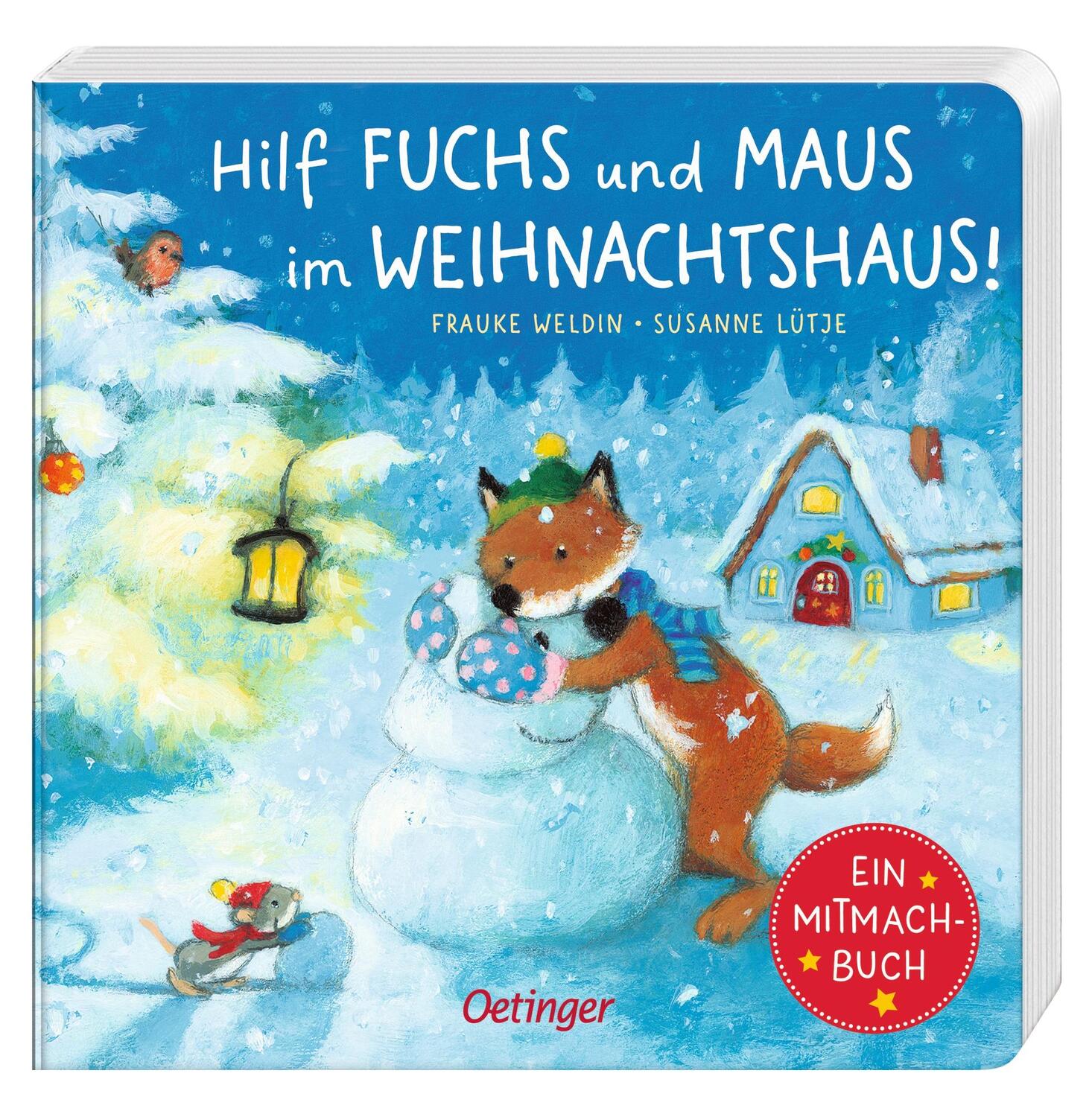 Bild: 9783751201957 | Hilf Fuchs und Maus im Weihnachtshaus! | Ein Mitmachbuch | Lütje