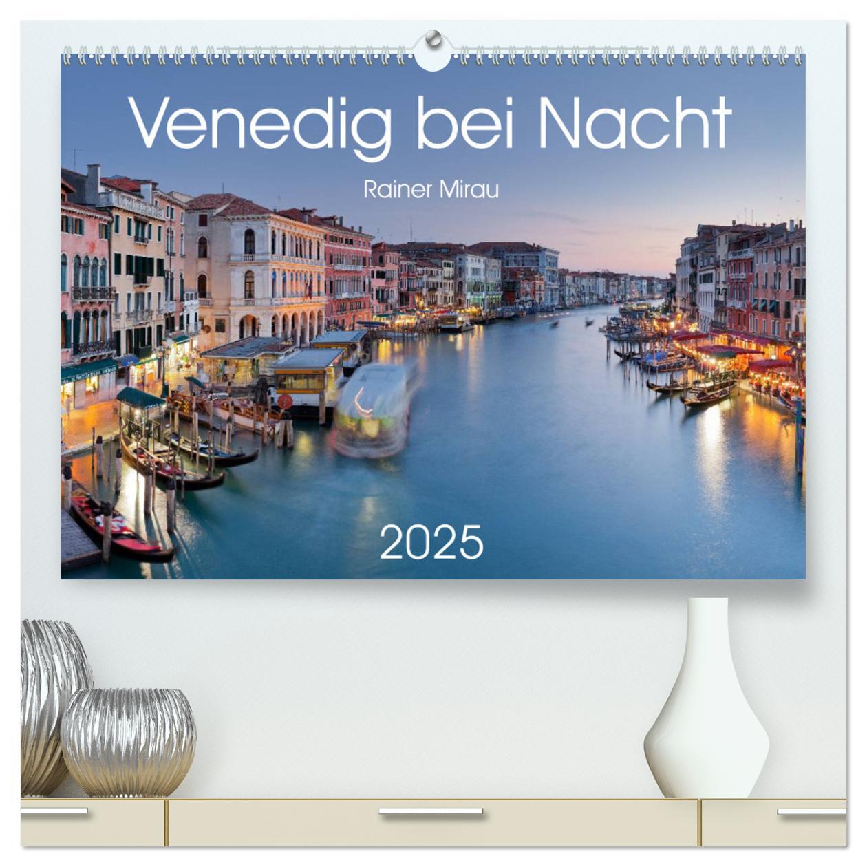 Cover: 9783435555116 | Venedig bei Nacht 2025 (hochwertiger Premium Wandkalender 2025 DIN...