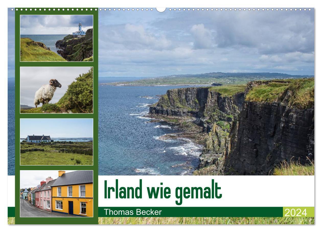 Cover: 9783383398148 | Irland wie gemalt (Wandkalender 2024 DIN A2 quer), CALVENDO...