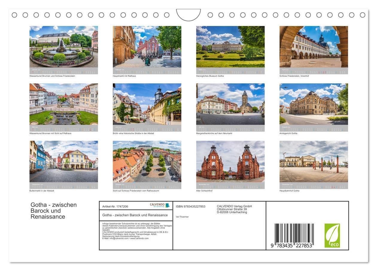 Bild: 9783435227853 | Gotha - zwischen Barock und Renaissance (Wandkalender 2025 DIN A4...