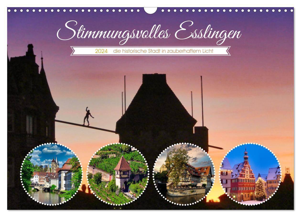 Cover: 9783675976511 | Stimmungsvolles Esslingen (Wandkalender 2024 DIN A3 quer), CALVENDO...
