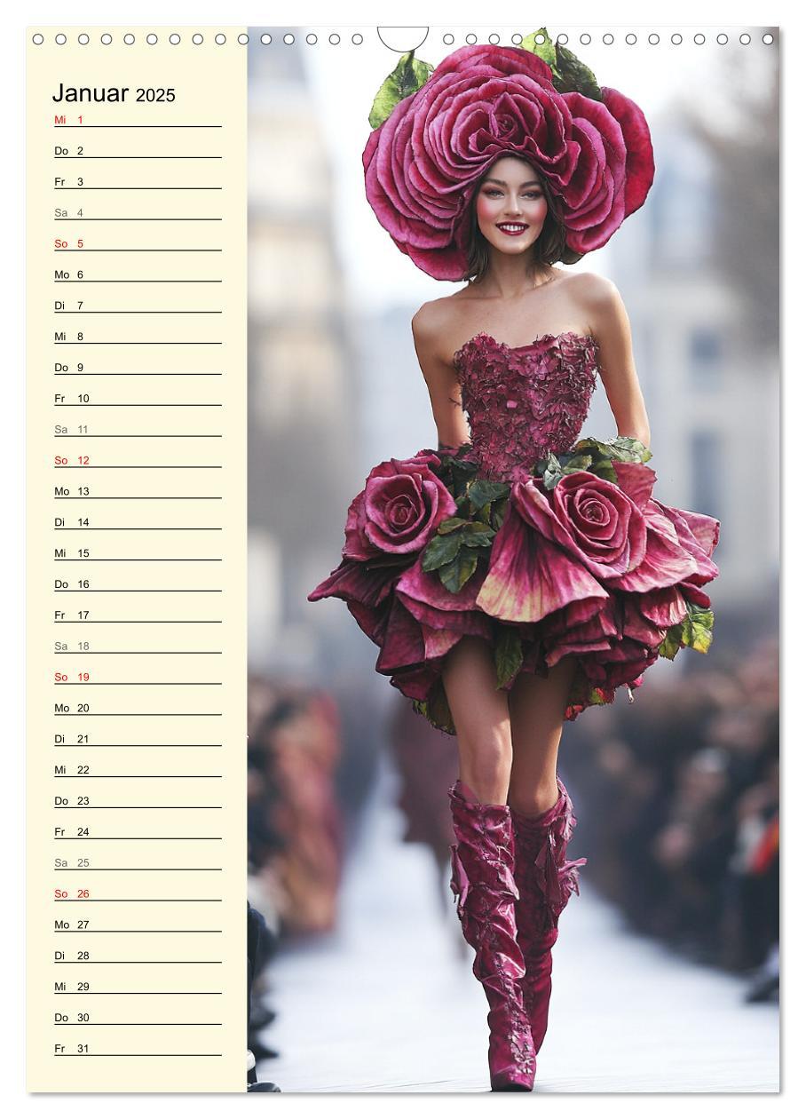 Bild: 9783457226490 | Blütenzauber. High Fashion auf dem Catwalk (Wandkalender 2025 DIN...