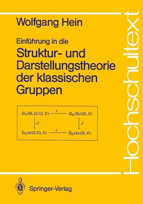 Cover: 9783540506171 | Einführung in die Struktur- und Darstellungstheorie der klassischen...