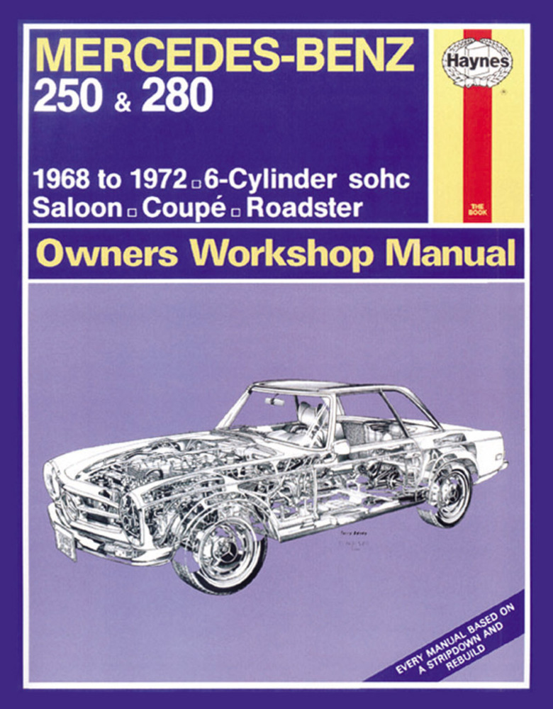 Cover: 9780857336149 | Mercedes-Benz 250 &amp; 280 (68 - 72) Haynes Repair Manual | Publishing