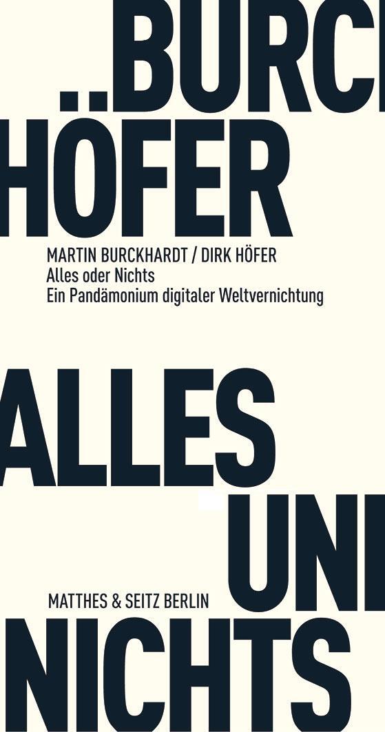 Cover: 9783957570963 | Alles und Nichts | Ein Pandämonium digitaler Weltvernichtung | Buch