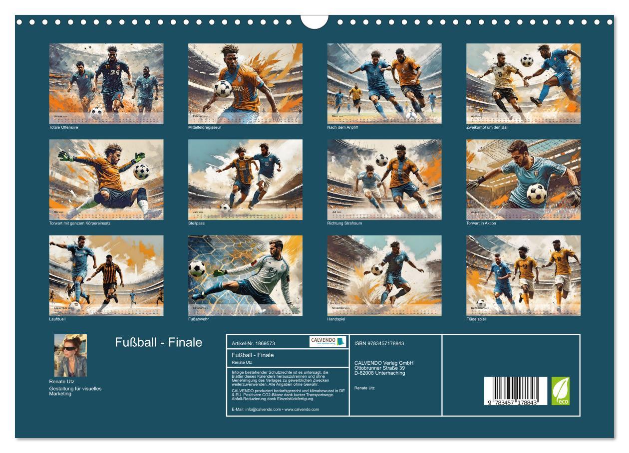 Bild: 9783457178843 | Fußball - Finale (Wandkalender 2025 DIN A3 quer), CALVENDO...