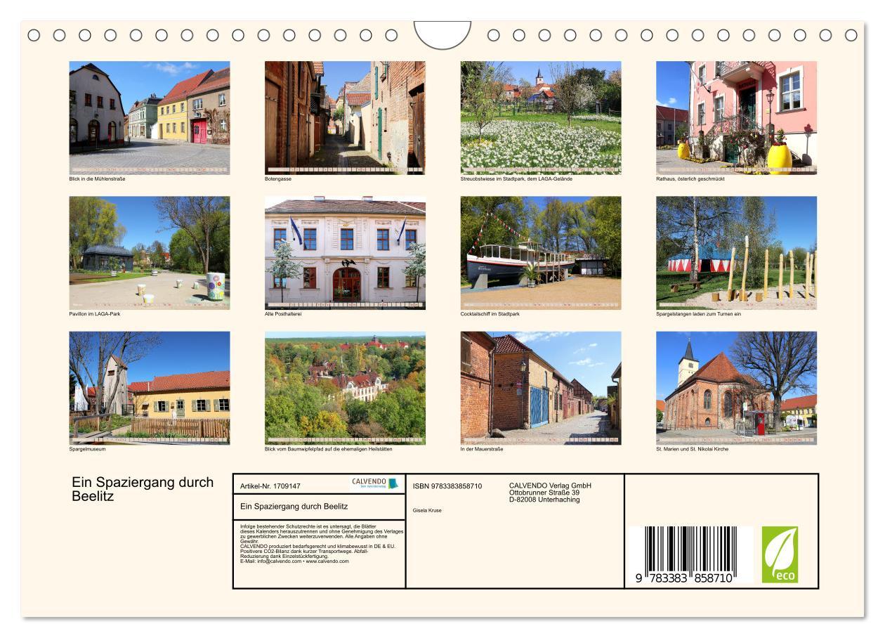 Bild: 9783383858710 | Ein Spaziergang durch Beelitz (Wandkalender 2025 DIN A4 quer),...