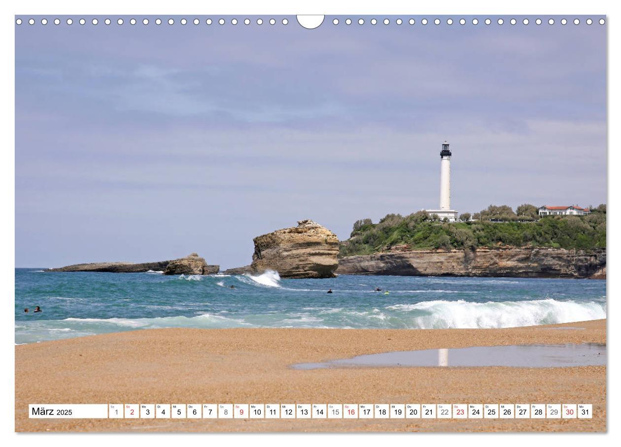 Bild: 9783435304738 | Biarritz (Wandkalender 2025 DIN A3 quer), CALVENDO Monatskalender