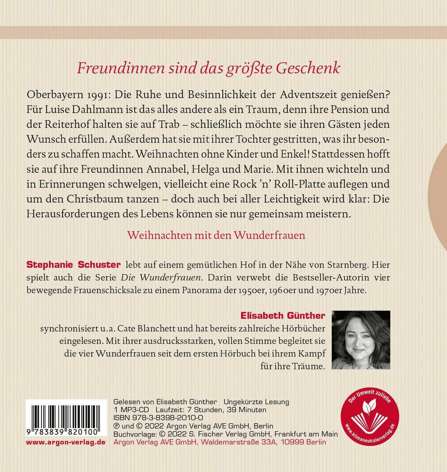 Rückseite: 9783839820100 | Die Wunderfrauen | Stephanie Schuster | MP3 | Wunderfrauen-Trilogie