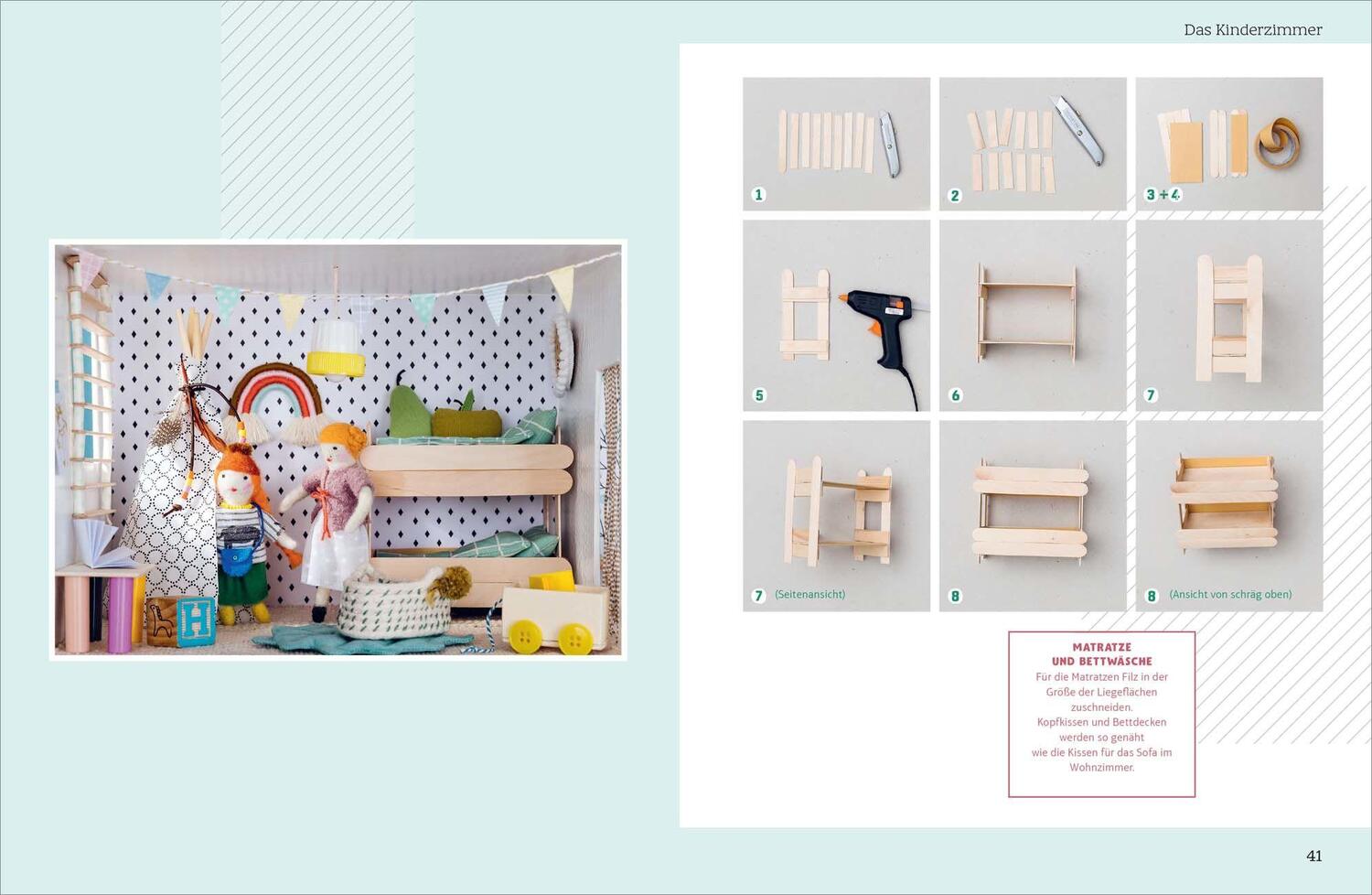 Bild: 9783809445180 | Mein Puppenhaus aus 100% Recyclingmaterial. Inklusive Möbel,...