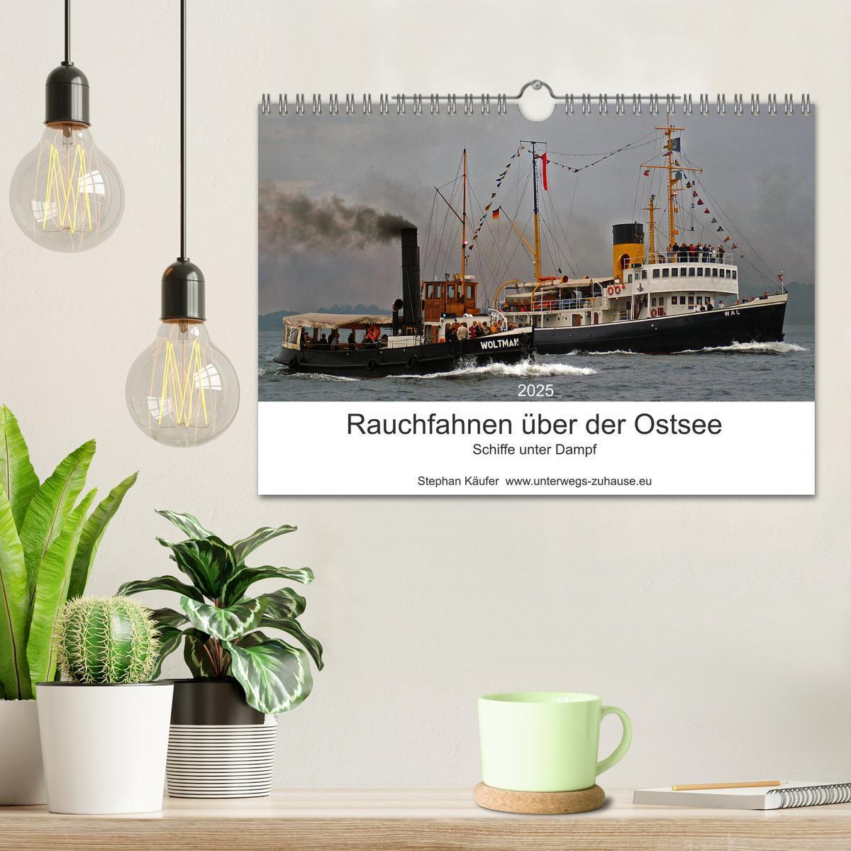 Bild: 9783435434343 | Rauchfahnen über der Ostsee - Schiffe unter Dampf (Wandkalender...