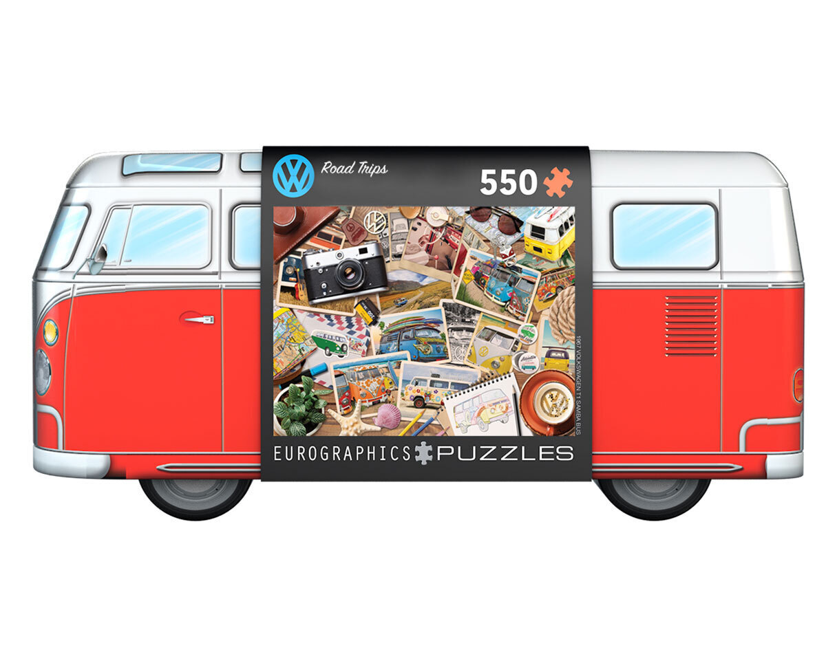 Cover: 628136655767 | VW Bus Road Trips - Puzzle Dose | Spiel | In Spielebox | 2022