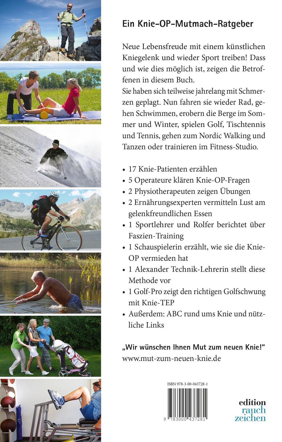 Rückseite: 9783000437281 | Mut zum neuen Knie! | Heidi Rauch (u. a.) | Taschenbuch | Deutsch