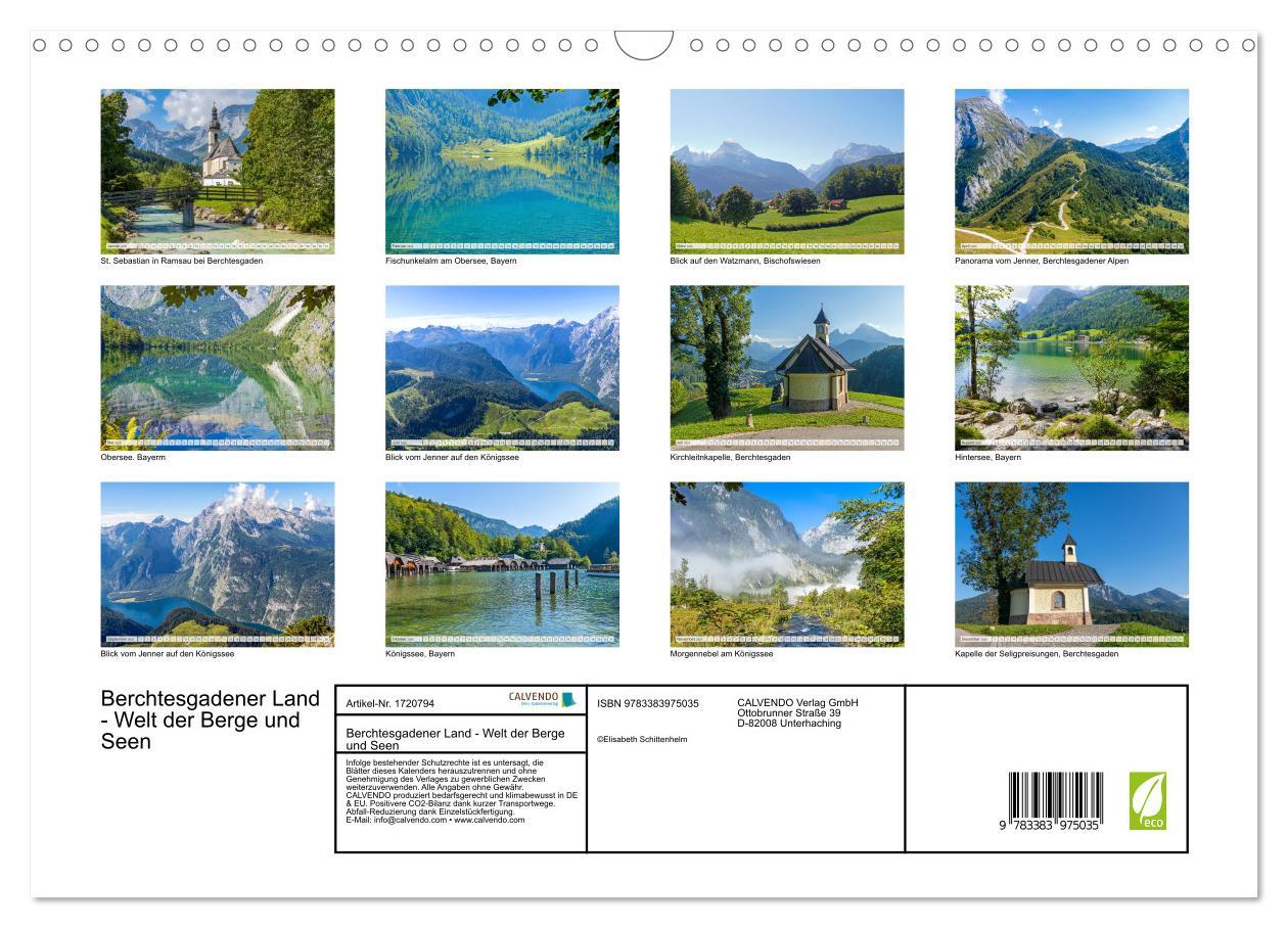 Bild: 9783383975035 | Berchtesgadener Land - Welt der Berge und Seen (Wandkalender 2025...