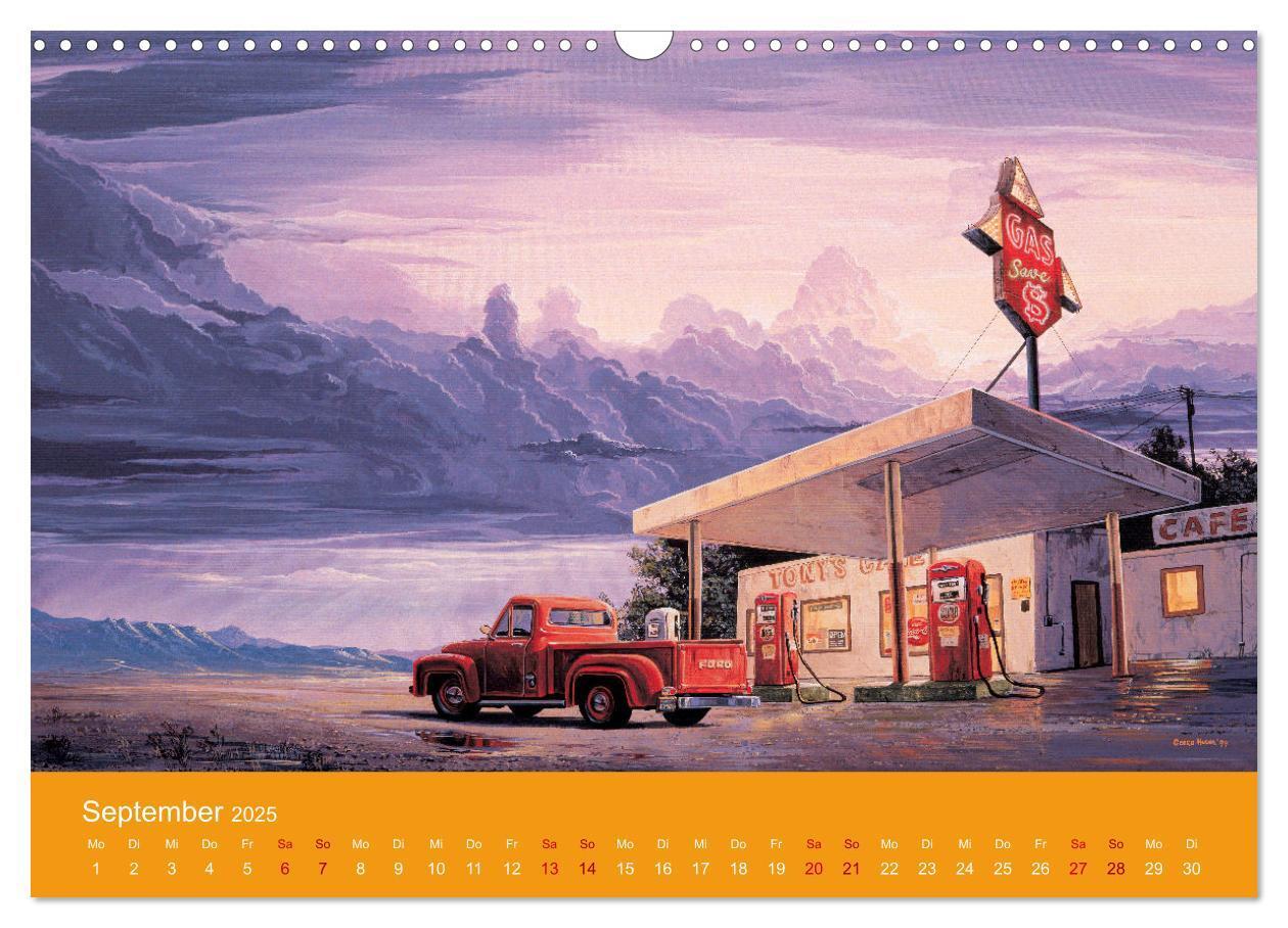 Bild: 9783435056651 | Route US 66 Momente Gemälde von Georg Huber (Wandkalender 2025 DIN...