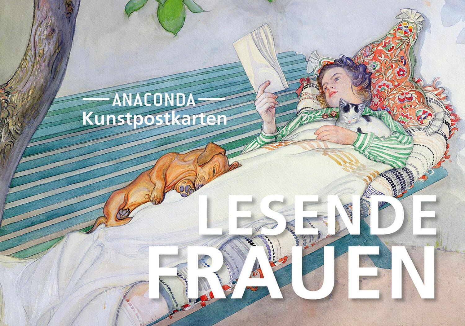 Cover: 9783730611906 | Postkarten-Set Lesende Frauen | 18 Kunstpostkarten | Anaconda Verlag