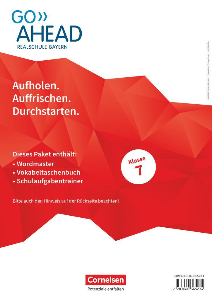 Cover: 9783060365234 | Go Ahead 7. Jahrgangsstufe. Realschule Bayern - Arbeitshefte...