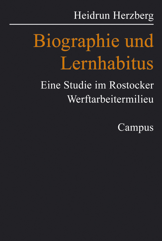 Cover: 9783593374833 | Biographie und Lernhabitus | Heidrun Herzberg | Taschenbuch | 324 S.