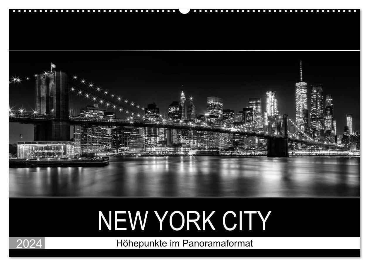Cover: 9783675964495 | NEW YORK CITY Höhepunkte im Panoramaformat (Wandkalender 2024 DIN...