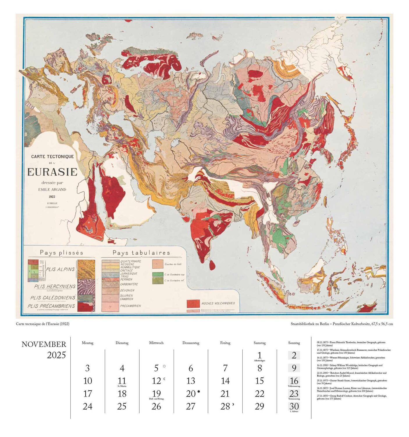 Bild: 4250809653013 | Geographisch-Kartographischer Kalender 2025 - Unterwelten -...