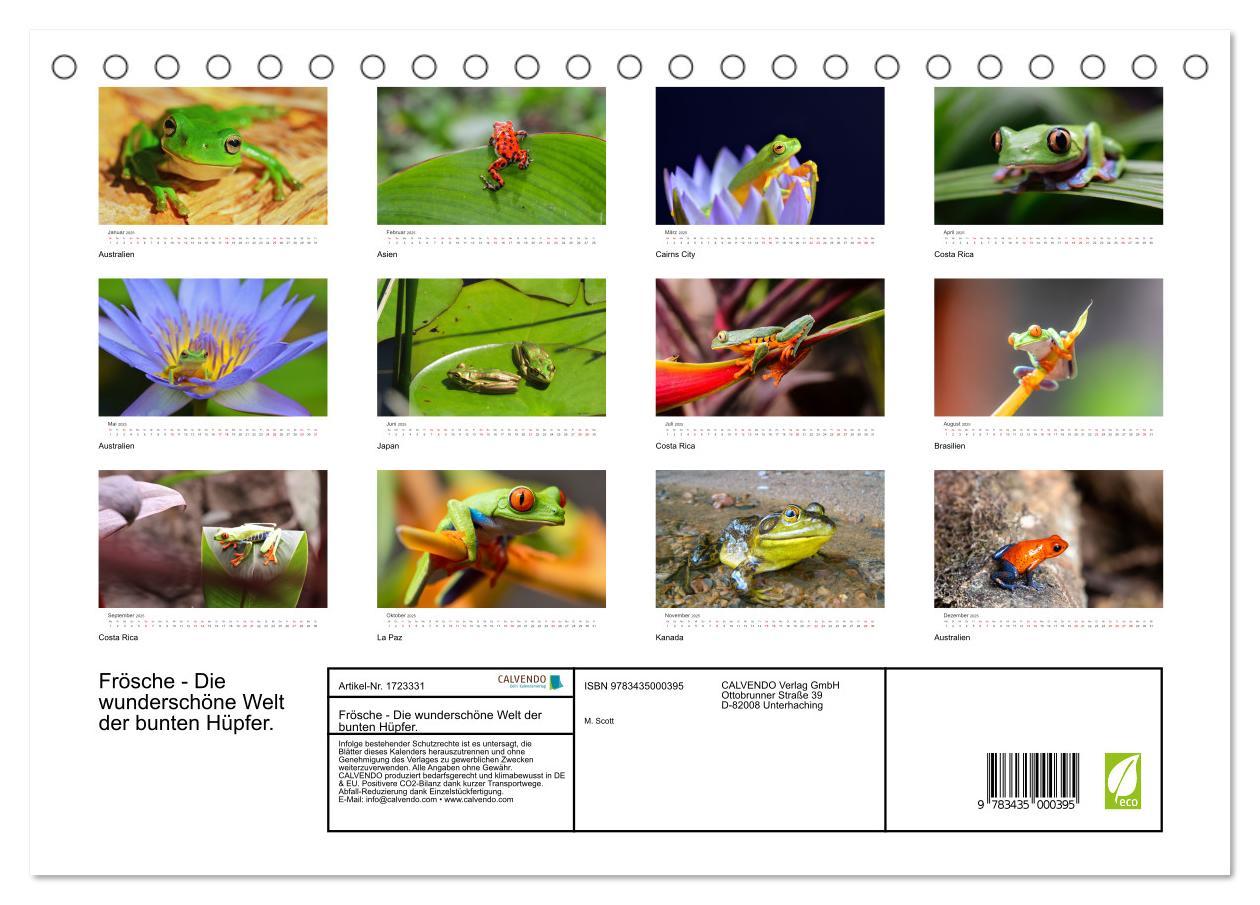 Bild: 9783435000395 | Frösche - Die wunderschöne Welt der bunten Hüpfer. (Tischkalender...