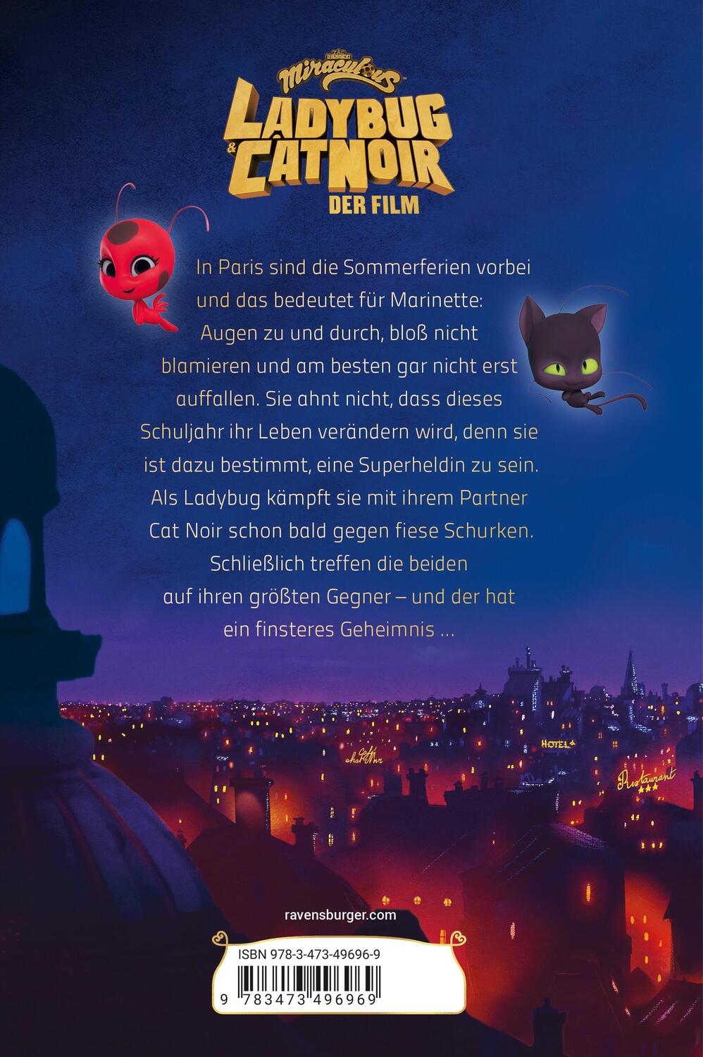 Rückseite: 9783473496969 | Miraculous: Ladybug und Cat Noir - Das Buch zum Film | Edina Eidner