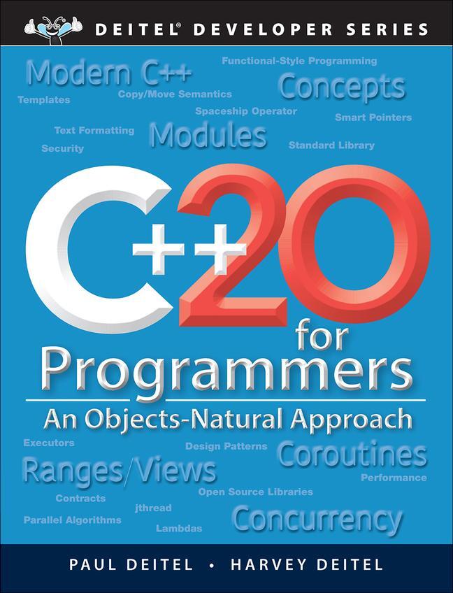 Cover: 9780136905691 | C++20 for Programmers | An Objects-Natural Approach | Deitel (u. a.)