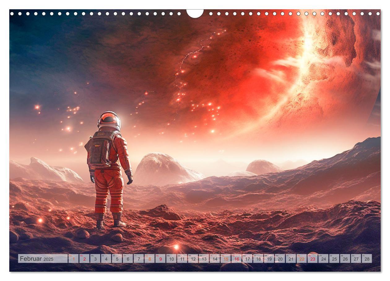 Bild: 9783383773983 | Astronaut - Unterwegs in der Galaxie (Wandkalender 2025 DIN A3...