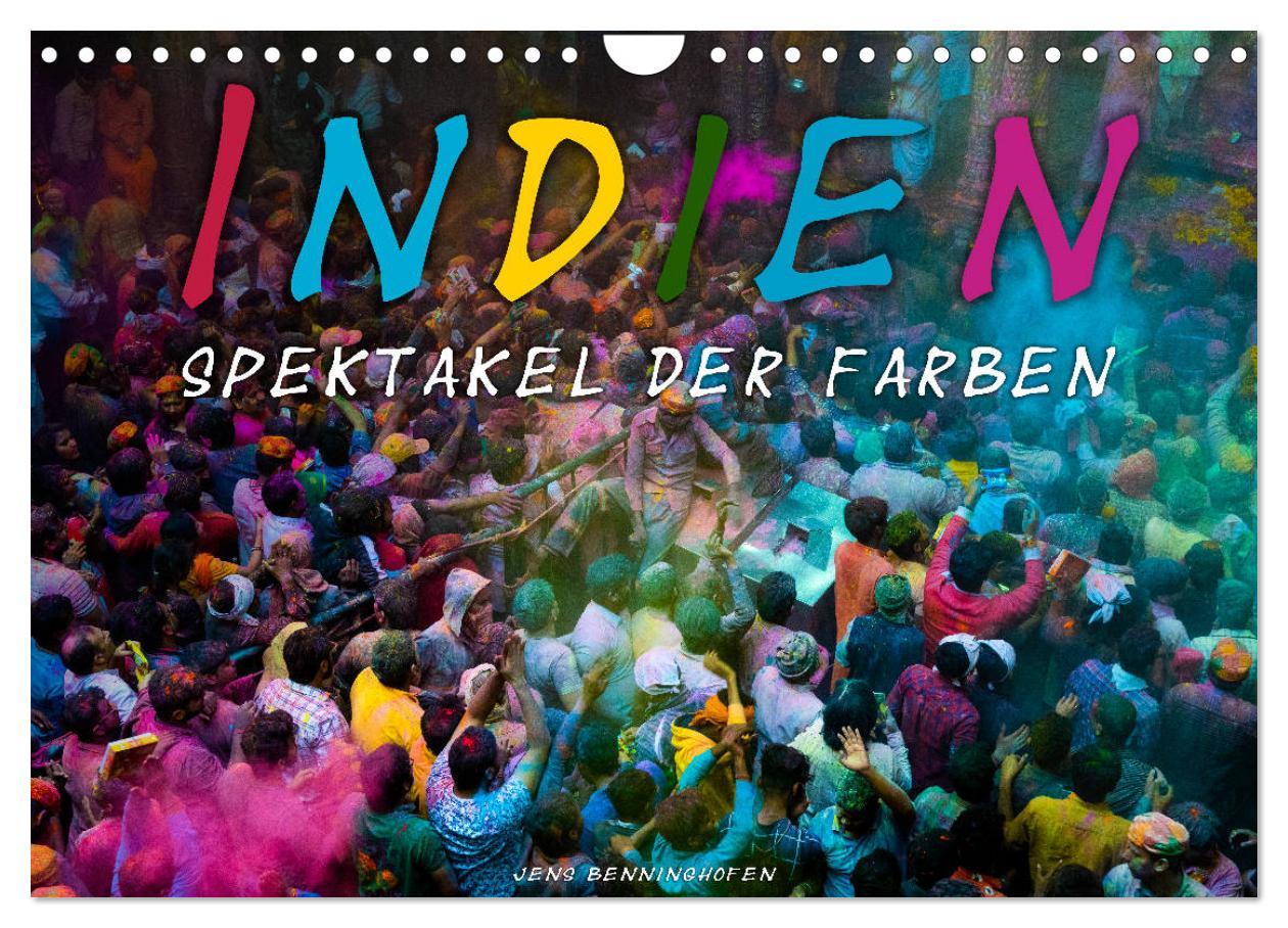 Cover: 9783435148806 | Indien - Spektakel der Farben (Wandkalender 2025 DIN A4 quer),...