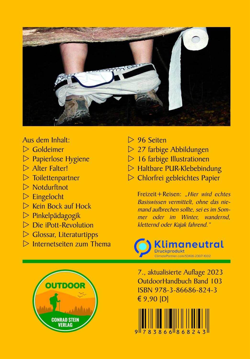 Rückseite: 9783866868243 | How to shit in the woods | (Wie man im Wald sch...) | Peters (u. a.)