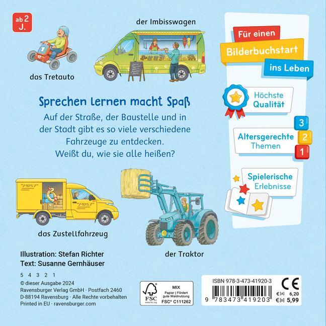 Bild: 9783473419203 | Mein Bilder-Wörterbuch: Unsere Fahrzeuge | Susanne Gernhäuser | Buch