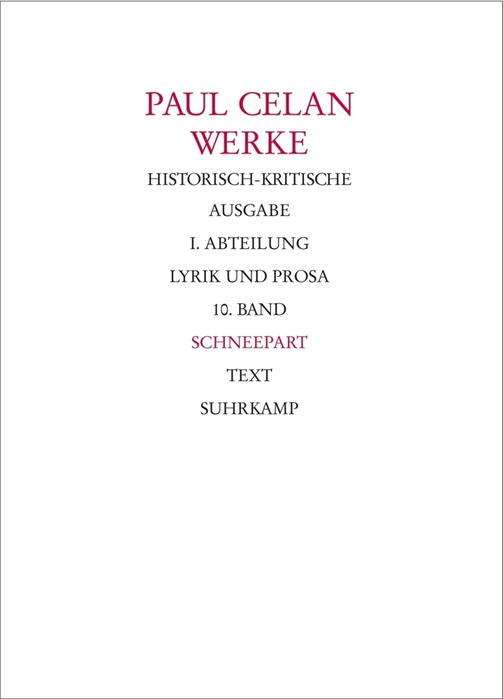 Cover: 9783518405987 | Werke. Historisch-kritische Ausgabe. I. Abteilung: Lyrik und Prosa,...