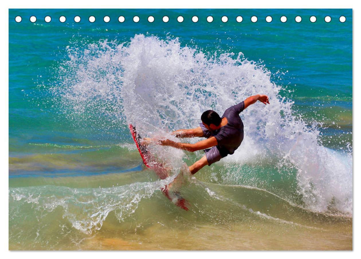 Bild: 9783435328505 | Surfen - die perfekte Welle (Tischkalender 2025 DIN A5 quer),...