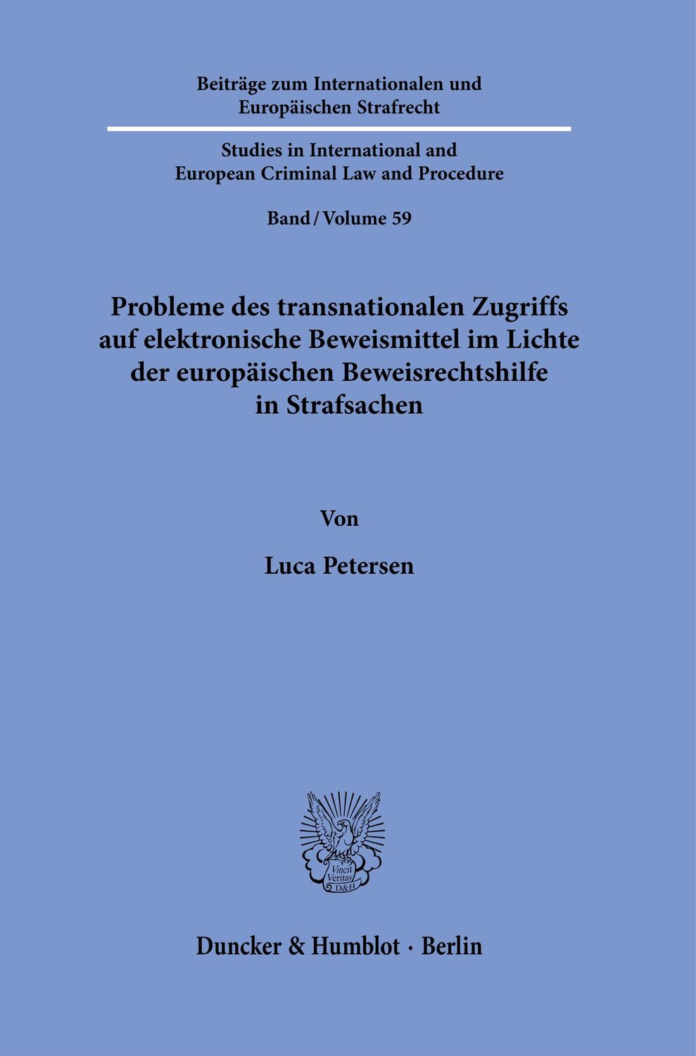 Cover: 9783428192724 | Probleme des transnationalen Zugriffs auf elektronische...