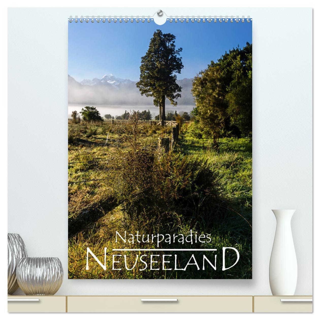 Cover: 9783383121876 | Naturparadies Neuseeland (hochwertiger Premium Wandkalender 2024...