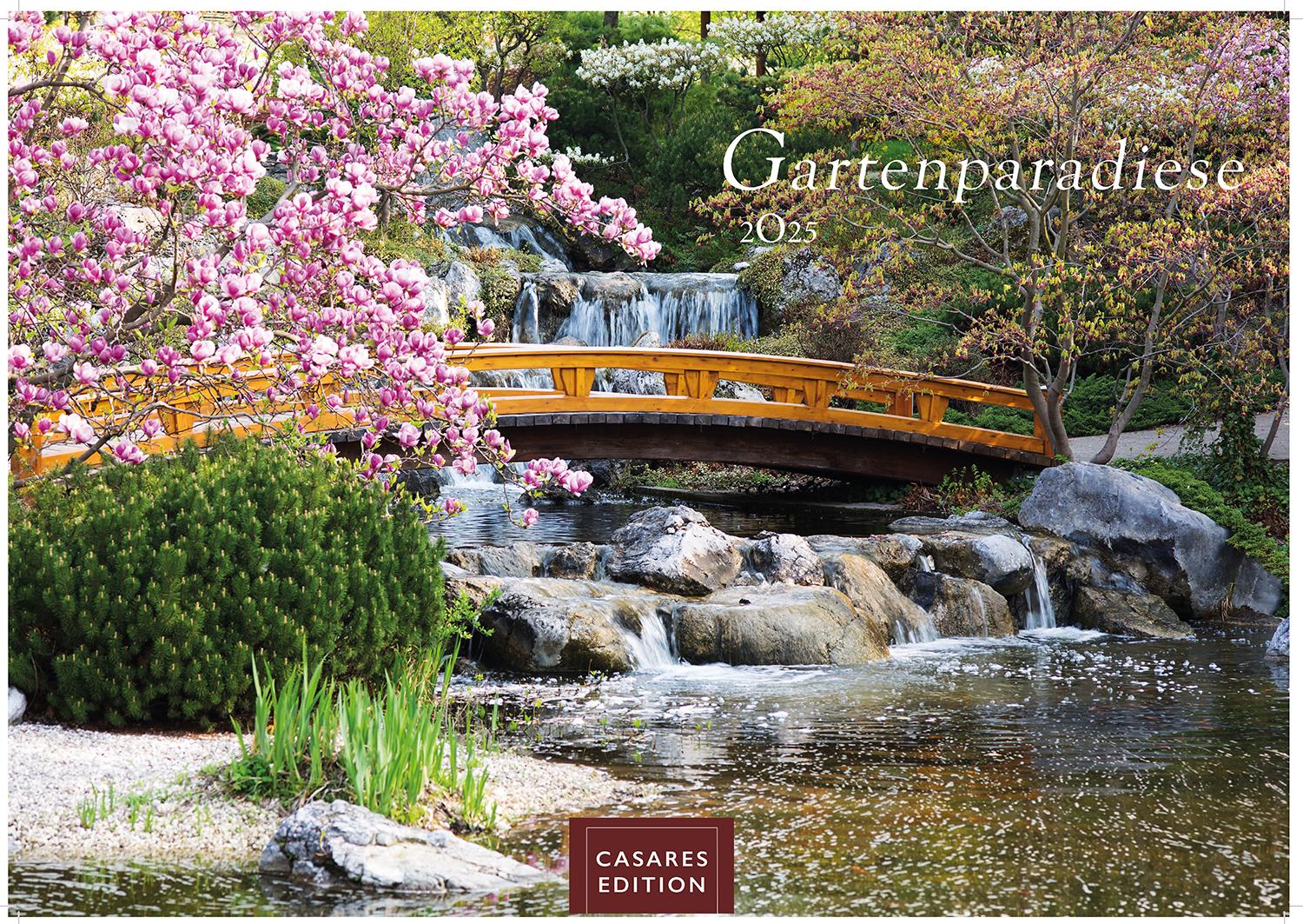 Cover: 9781835242254 | Gartenparadiese 2025 S 24x35cm | Kalender | 14 S. | Deutsch | 2025