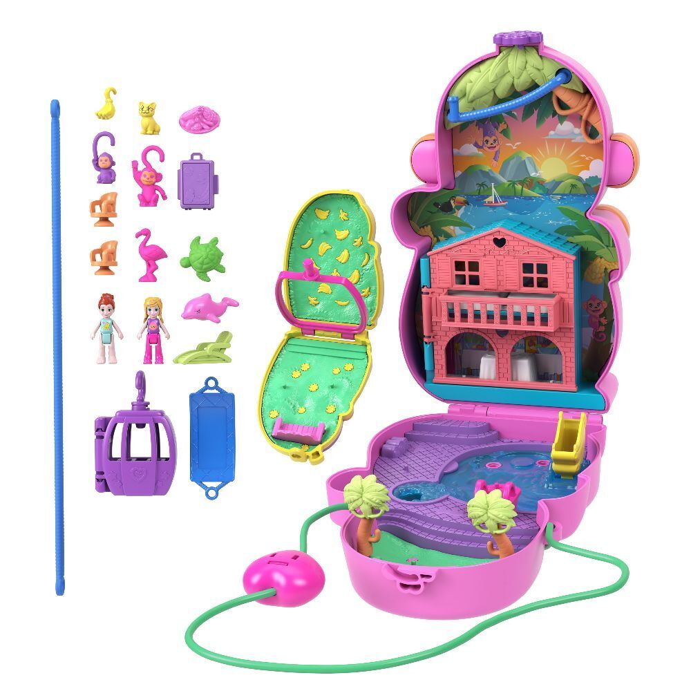 Bild: 194735218004 | Polly Pocket Affenmama und Baby | Stück | Fensterkarton | HWP04