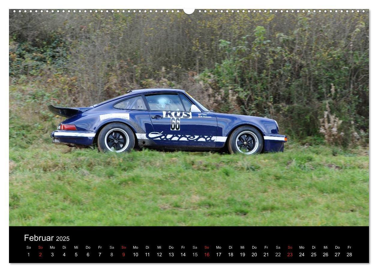 Bild: 9783435631032 | Bergrennen und Rallye im Porsche (Wandkalender 2025 DIN A2 quer),...