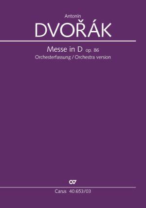 Cover: 9790007089979 | Messe in D | Orchesterfassung | Antonín Dvorák | Taschenbuch | Latein
