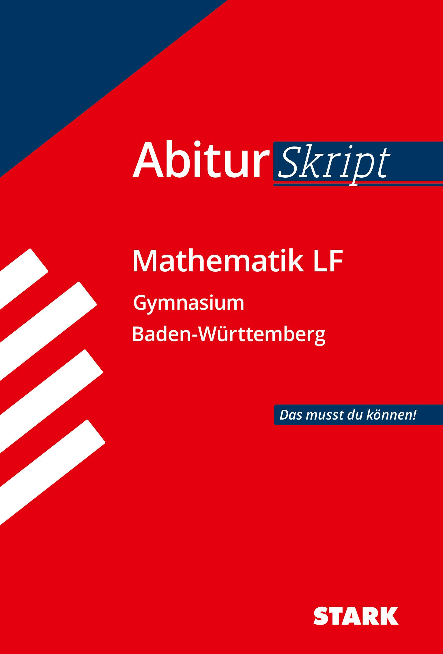 Cover: 9783849056070 | STARK AbiturSkript - Mathematik LF - BaWü | Taschenbuch | 80 S. | 2022