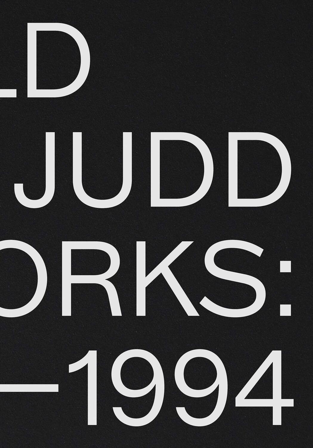 Cover: 9781644230572 | Donald Judd: Artworks 1970-1994 | Donald Judd | Buch | Gebunden | 2022