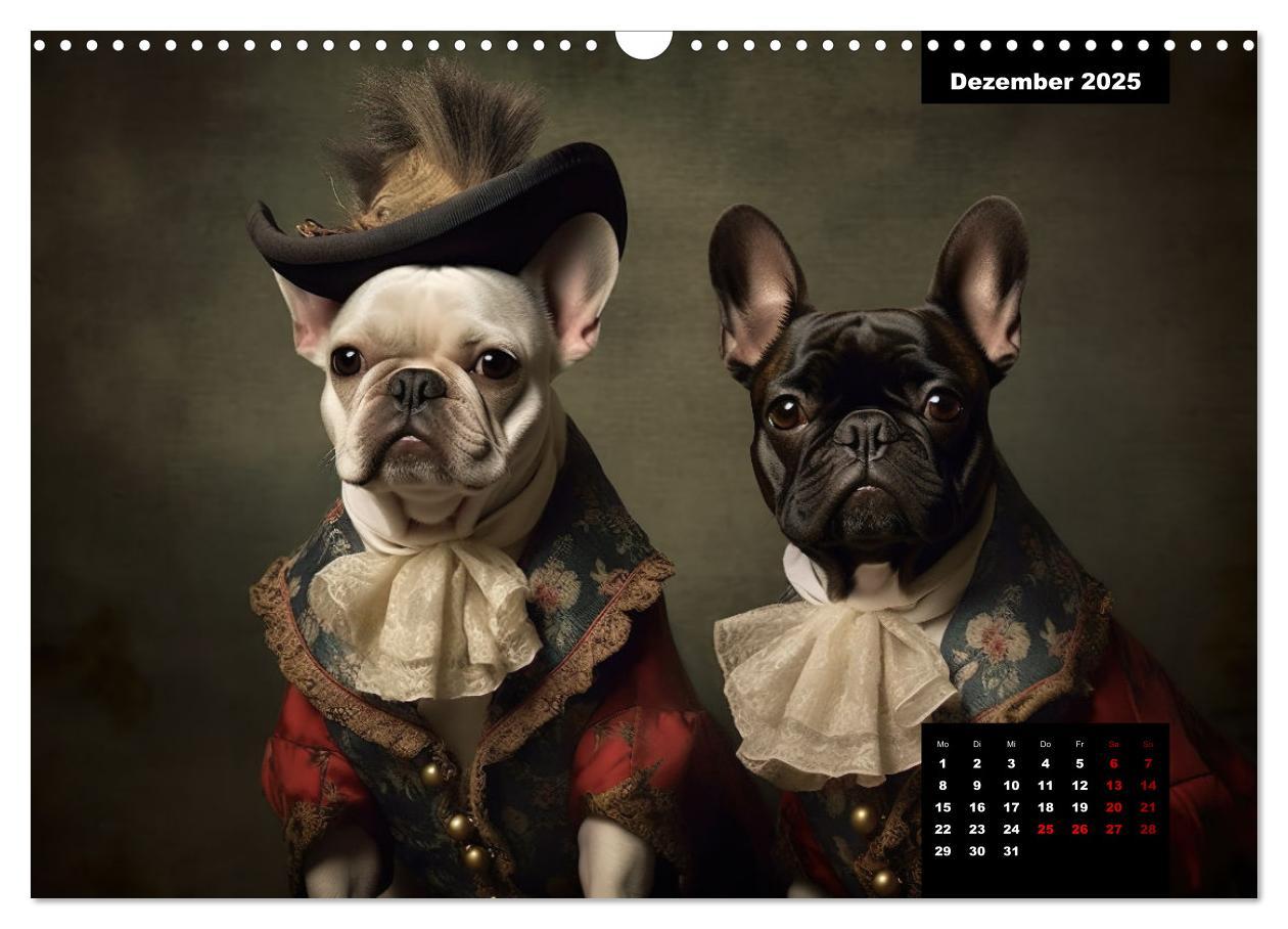 Bild: 9783383891779 | Französische Bulldogge KI Digiart (Wandkalender 2025 DIN A3 quer),...