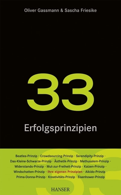 Cover: 9783446430426 | 33 Erfolgsprinzipien der Innovation | Oliver Gassmann (u. a.) | Buch