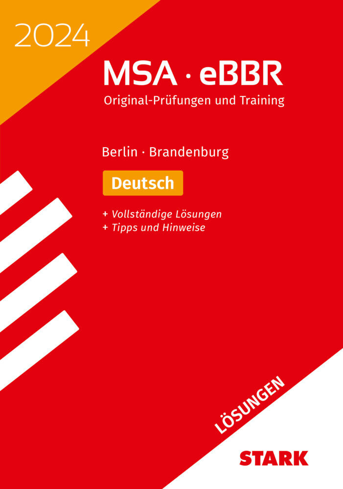 Cover: 9783849059064 | STARK Lösungen zu Original-Prüfungen und Training MSA/eBBR 2024 -...