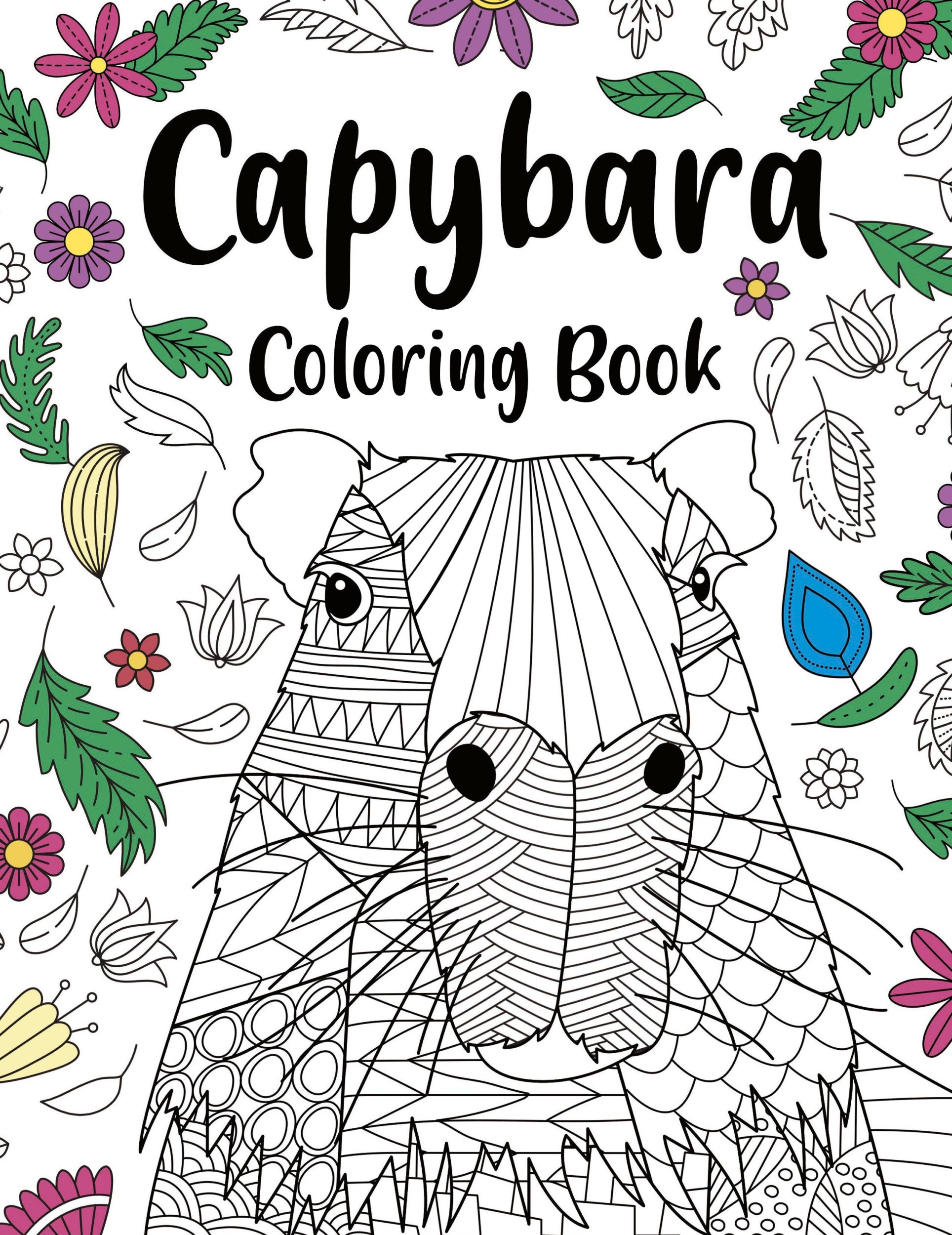 Cover: 9781008957572 | Capybara Adult Coloring Book | Paperland Online Store | Taschenbuch