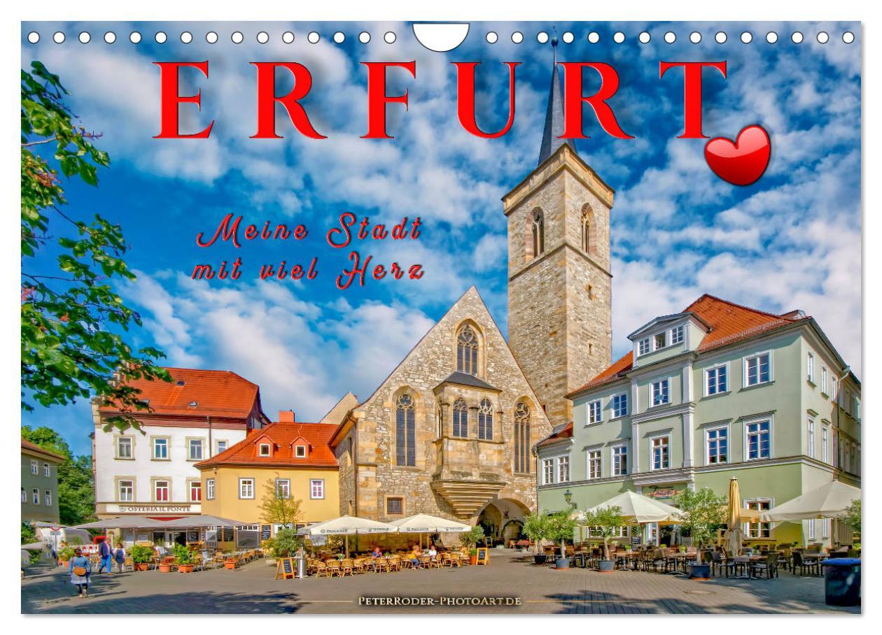 Cover: 9783435319572 | Erfurt - meine Stadt mit viel Herz (Wandkalender 2025 DIN A4 quer),...